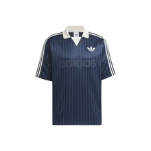adidas originals Logo條紋寬鬆短袖T卹 男款 藍色 - 藍色 - 查看 10