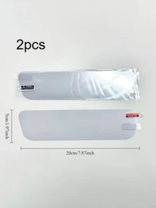 2pcs/Set Car Rearview Mirror Anti-Glare Film - Scratch-Resistant Protective Film And Styling Accessory. Features: Anti-Glare, High Clarity, Wear-Resistant And Durable, Easy Installation. Suitable For Most Car Models. - A - View 4