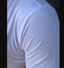 Men's Dry Fit Breathable Perforated T-Shirt For Comfortable Gym Use - trắng - Xem 1