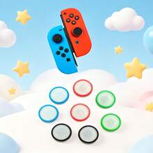 多色：双色摇杆帽，摇杆帽，高品质摇杆按键保护套，兼容Switch/OLED Joy-Con控制器，防滑，防尘，防汗 - 查看 2