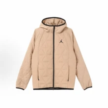 Nike Jordan Therma-FIT Sport 純色連帽拉鍊休閒外套外套 - 駝色 - 查看 3