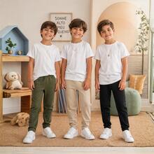 Children's Unisex Sweatpants Set, Sizes 4 To 8 Years | Thick Winter Pants For Kids - 3條不同款式的褲子 - 查看 3