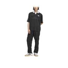 adidas originals Logo條紋寬鬆短袖T卹 男款 黑色 - 黑色 - 查看 4