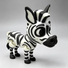 Đồ chơi ngựa vằn in 3D có thể cử động | Đồ trang trí có khớp nối | Mô hình sáng tạo giúp giảm căng thẳng | Quà tặng trẻ em, đồ trang trí bàn làm việc - ngựa vằn - Xem 8