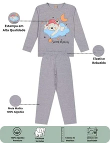 6-Piece Boys' Glow-In-The-Dark Pajama Set - 3 Long-Sleeved Shirts + 3 Pants - 1套睡衣(1件長袖上衣+1條褲) - 查看 2