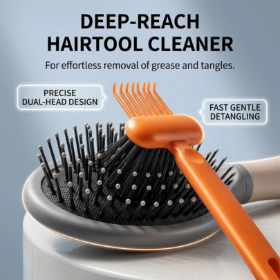 Bộ 1/2/3 chiếc lược đệm khí tay cầm tiện dụng, lược làm sạch lược uốn tóc, lược làm sạch túi khí rỗng, dụng cụ làm sạch đa chức năng, loại bỏ tóc và bụi bẩn, đồ dùng vệ sinh nhà cửa, thiết yếu cho tiệm làm tóc, nhà bếp, phòng tắm.