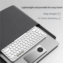 HP K231 Bluetooth Wireless Keyboard, PC & Tablet Keyboard, Long Battery Life, Portable Bluetooth Keyboard, Compatible With IPad, Smartphone, Laptop, HP 2.4G Wireless Mini Keyboard - View 5