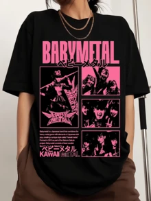 BABYMETALSS Men's Sports T-Shirt With Round Neck And Print, Short Sleeves. - Black - View 6