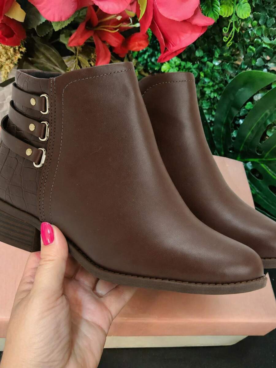 Modare Women's Ankle Boot, Ultra Comfort, Winter - 咖啡/鱷魚 - View 1