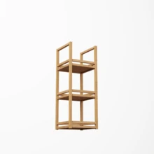 Bamboo Storage Basket, Natural - Natural Color - View 9