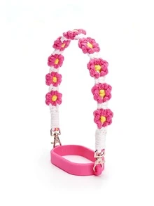 1pc Floral Water Bottle Handle Strap, Adjustable Universal Cup Holder, Cup Accessory, Water Bottle Lanyard, Water Bottle Decoration, Suitable For 20 To 40 Oz Sports Cups, Suitable For Fitness, Camping And Outdoor Activities - Flower Handle - View 16