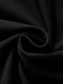 Women's Comfortable T-Shirt With Round Neck, Short Sleeve, Cotton Blend, Soft And Breathable, Casual Clothing For Spring And Summer, Urban Style - Hitam - View 5