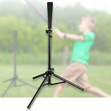 1pc Baseball Batting Tee Stand, Portable 3-Leg Tee Frame For Baseball Practice - Black - View 6