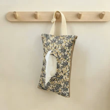 1pc Floral Pattern Cartoon Cute Tissue Paper Holder, Portable Wet Wipes Bag For Car, Stroller, Bathroom, Bedside - Multicolor - View 13