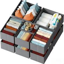 Oaoleer 12PCS/Set Drawer Organizer Clothes, Dresser Organizer For Nursery Bedroom Closet Organization And Storage - Baby Clothes Organizer Bins - Drawer Divider For Sock Underwear Bra Ties - View 10