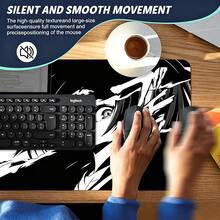 Tấm lót chuột đen trắng phong cách cổ điển mực tàu, dành cho game thủ, độ phân giải cao, tùy chỉnh, làm từ cao su tự nhiên, thích hợp cho văn phòng, máy tính để bàn, chơi game, thể thao điện tử, người dùng văn phòng. - Xem 5