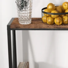 2-Tier Narrow Design For Entryway, Living Room, Console Table , - color retro - Ver 5