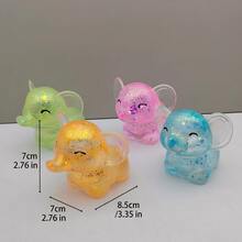 1 pièce Mini éléphant transparent et coloré à rebond lent, jouet anti-stress : Mini éléphant transparent et coloré à rebond lent, jouet anti-stress moelleux à rebond lent, convient aux adolescents et aux adultes, idéal pour le jeu de bureau et le soulagement de l'anxiété, dispositif de décompression en caoutchouc souple, couleur aléatoire. - Multicolore - Voir 6