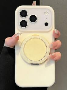 Ốp lưng điện thoại Summer Jelly Matte Clear Skin-Feel Metal Ring Holder tương thích với iPhone 17 Pro Max 17 Pro 17 16 Pro Max 16 Pro 16 15 Pro Max 15 Pro Max 15 Pro 15 14 Pro Max 14 Pro 14 13 Pro Max 13 Pro 13 Ốp lưng silicon mềm mại - Màu vàng kem - Xem 4