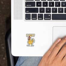 Funny Rooster F-CAW-F Sticker, American Cartoon Style Creative Decorative Waterproof Sticker - Durable Matte Surface, Self-Adhesive Bumper Sticker, Suitable For Cars, Windows, Laptops, Trucks, Water Bottles - Multi-Functional Durable Design, Car Sticker - Vinyl - View 8