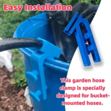 1pc Durable Bucket-Style Hose Holder, Easy Install Garden Hose Clip, Fixes Hose In Place, Yard Organization Helper, Solves Yard Clutter, Sturdy And Durable, Bucket-Style Hose Bracket, Suitable For Yard Storage And Organization - A - View 9