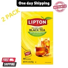 Lipton Decaffeinated Black Tea Bags 50 Count Pack Of 2 - one-size - View 1