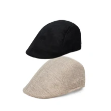 1/2/3pcs Vintage Newsboy Flat Cap, Retro Ivy Cap, Lightweight Breathable Flat Cap, Unisex Cute Plaid Newsboy Hat, Neutral Baker Hat, Soft Taxi Driver Cap, Y2K Street Fashion Accessory, Suitable For Casual, Travel And Weekend Outings - Multicolor - View 11