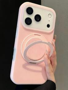 Ốp lưng điện thoại Summer Jelly Matte Clear Skin-Feel Metal Ring Holder tương thích với iPhone 17 Pro Max 17 Pro 17 16 Pro Max 16 Pro 16 15 Pro Max 15 Pro Max 15 Pro 15 14 Pro Max 14 Pro 14 13 Pro Max 13 Pro 13 Ốp lưng silicon mềm mại - Màu Hồng baby - Xem 3
