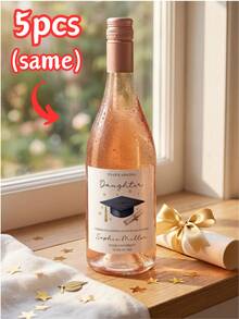 1/3/5pcs, Custom Graduation Wine Label Stickers, Personalized Name & Text Bottle Tags, Waterproof Matte Stickers, Perfect For Mother's Day Gifts, Graduation Party, 2026 Class Celebration, Champagne/Wine Bottle Decor, Elegant Minimalist Style, DIY Favors For Son/Daughter, Party Supplies & Graduation Keepsake - Multicolor - View 22