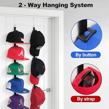 1pc Door Hat Rack With 10 Adjustable Hooks, Holds Up To 20 Hats, Space-Saving Storage Cabinet Suitable For Bedroom, Entryway, Living Room - Multicolor - View 6