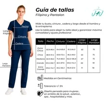 U4U Women's Fluid-Resistant  Set Barcelona - 藏蓝色 - 查看 3