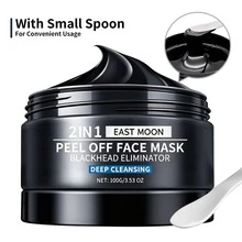 EAST MOON Peel Off Face Mask, Blackhead Mask For Men, Charcoal Peel Off Black Mask, Facial Mask Refreshing And Deep Cleansing For All Skin Types 3.53 OZ - 3.53 Fl Oz (Pack Of 1) - View 7