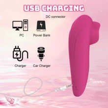 RUIJU Multi Vibration Modes Flower Rose Design Skin Friendly Silicone Portable Personal Care Massager - Red-1 - 查看 6