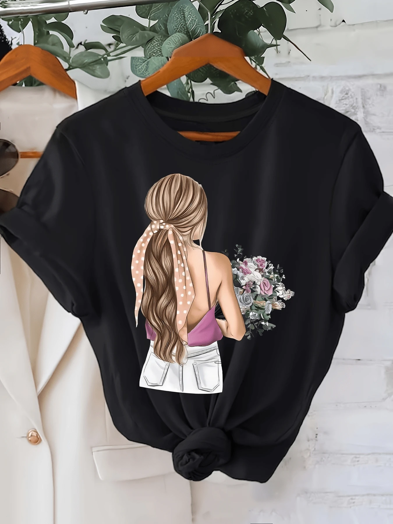Sostenimiento de flores - Camiseta corta de ajuste regular Sve