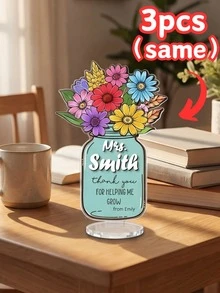 1/3/5 chiếc, Bình hoa acrylic khắc tên giáo viên, Quà tặng cảm ơn giáo viên theo yêu cầu, Vật trang trí bàn học, Quà lưu niệm. Quà tặng giáo viên mùa tựu trường, Quà tặng học sinh, Quà tặng Valentine, Quà tặng cho nữ, Quà tặng cho nam, Quà tặng cho mẹ, Quà tặng cho bạn bè, Trang trí nhà cửa, Quà tặng cá nhân hóa, Quà tặng theo yêu cầu. - Nhiều màu - Xem 11