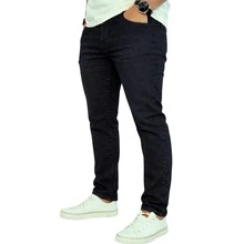 Men's Slim Casual Denim Pants Kit - Lions Jeans Original Brand - - 1 純黑色 - 查看 2