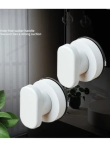 Korean Style Suction Cup Door Handle, Multi-Functional Suction Cup Door Window Handle, Toilet Lid Opener, Household Cabinet Door Plastic Handle, Bathroom Sliding Door Glass Door Refrigerator Cabinet Suction Cup Handle - Multicolor - View 1