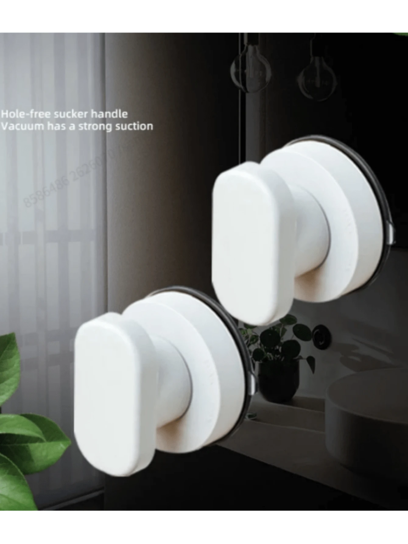 Korean Style Suction Cup Door Handle, Multi-Functional Suction Cup Door Window Handle, Toilet Lid Opener, Household Cabinet Door Plastic Handle, Bathroom Sliding Door Glass Door Refrigerator Cabinet Suction Cup Handle - Multicolor - View 1