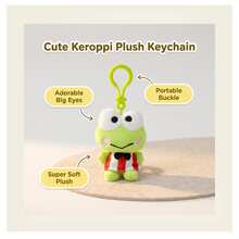 SANRIO 3.15-Inch Basic And 4.33-Inch Plush Frog Cartoon Keychain Pendant, Officially Licensed By , Cute Soft Mini Plush Ornament For Backpacks, Bags, Totes - Suitable For Children, Teens, Fans And Collectors - Multicolor - View 4