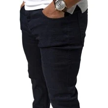 KIT 2 Jeans Men's Slim Lycra Elastane Pants Immediate Shipping - Adult Men's Jeans - 彩色 - 查看 2