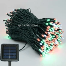 1件裝 太陽能 LED 串燈 22.97ft/39.37ft/78.74ft 8種模式 暖白色/白色/多色 適用於花園/庭院/樹木/節日/派對/室內裝飾 - 燈串 - 查看 18