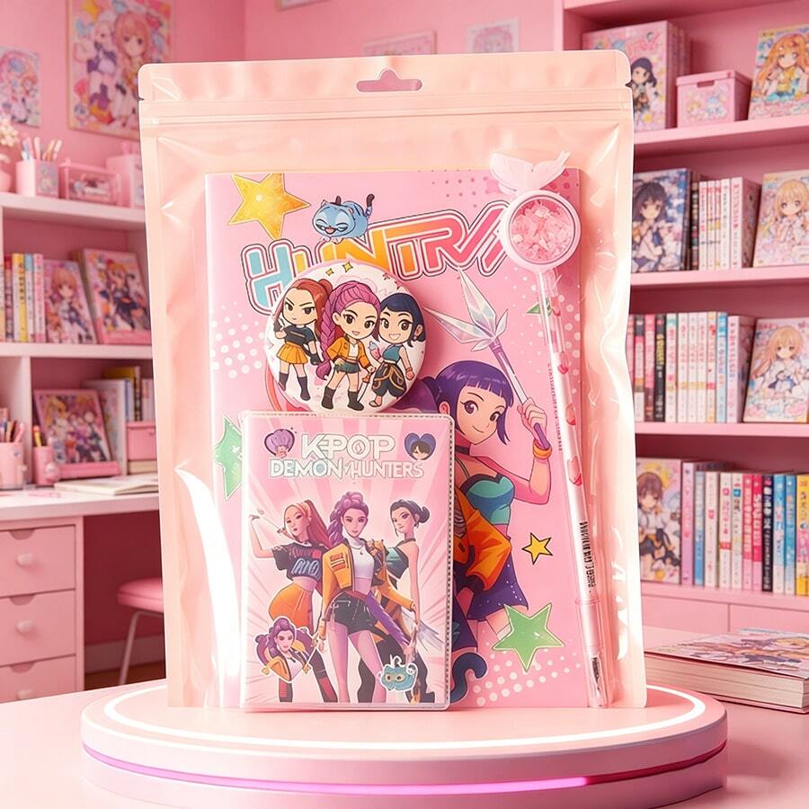 Eye-Catching Stationery Set For Lovers, Perfect For Daily Writing, Note-Taking, And Decorating Notebooks, Suitable For Home, School, Office And Fan Meetups, Ideal For Matching With Merchandise And Creating A Unique Fan-Friendly Workspace Random Delivery - Multicolor - View 1