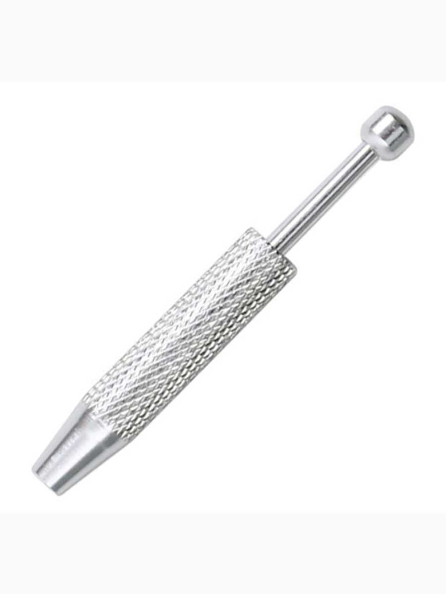 1 chiếc dụng cụ xỏ khuyên chuyên nghiệp bằng thép không gỉ, kiểu kim tiêm đẩy vào, có bốn ngạnh, dùng để giữ hạt nhỏ và bắt bi. - A - Xem 1