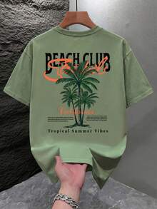Loose-Fitting Short-Sleeve T-Shirts With  Prints For Couples | Exquisite Design | Summer Essential | Easy To Match | Show Off Your Style - Mint Green - View 3
