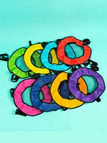 2 piezas Juego interactivo de lanzar y atrapar, incluye pelotas elásticas y bolsa de malla de tela Oxford resistente para lanzar y atrapar - Multicolor - Ver 9