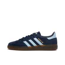 Adidas Originals HANDBALL SPEZIAL Suede Comfortable And Simple Low-Top Sneakers Women's Orange - Blue - View 15