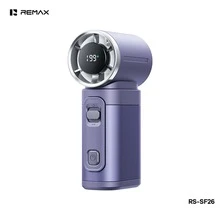 REMAX RS-SF25/RS-SF26 手持風扇，行李箱用迷你風扇，金屬手持風扇，可充電便攜式，多段調速靜音戶外冷卻風扇 - 手持風扇 - 查看 17