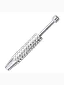 1 chiếc dụng cụ xỏ khuyên chuyên nghiệp bằng thép không gỉ, kiểu kim tiêm đẩy vào, có bốn ngạnh, dùng để giữ hạt nhỏ và bắt bi. - A - Xem 2