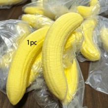 Soft Squeezable Slow Rebound Banana Collectible Toy, Realistic Banana Texture, Soft Squeeze Stress Relief, Sensory Toy, Squeeze Toy, Creative Decorative Small Gift, Suitable For 14 Years And Above - Multicolor - View 11