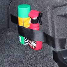 4組尼龍汽車後車廂魔鬼氈收納固定帶，用於固定滅火器與配件，黑色，適用 - 黑色 - 查看 3
